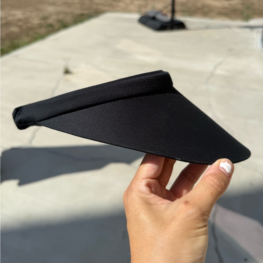 Black Sun Visor Hat - Picture 2 of 5
